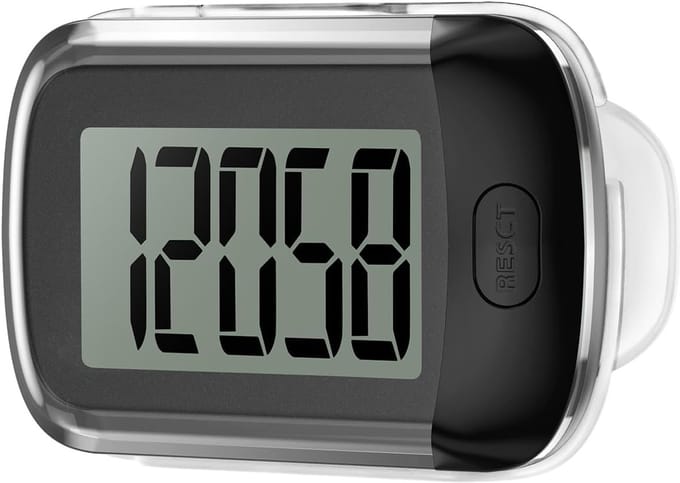 Stappenteller Mini - Stappenteller Clip - Dagelijkse Activiteit - 3D Sensor Technologie - 65mm - Zwart