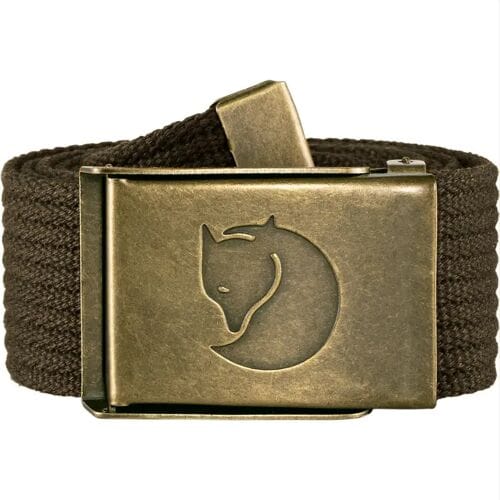Fjallraven Canvas Brass Belt 4 cm Kledingriem - Dark Olive