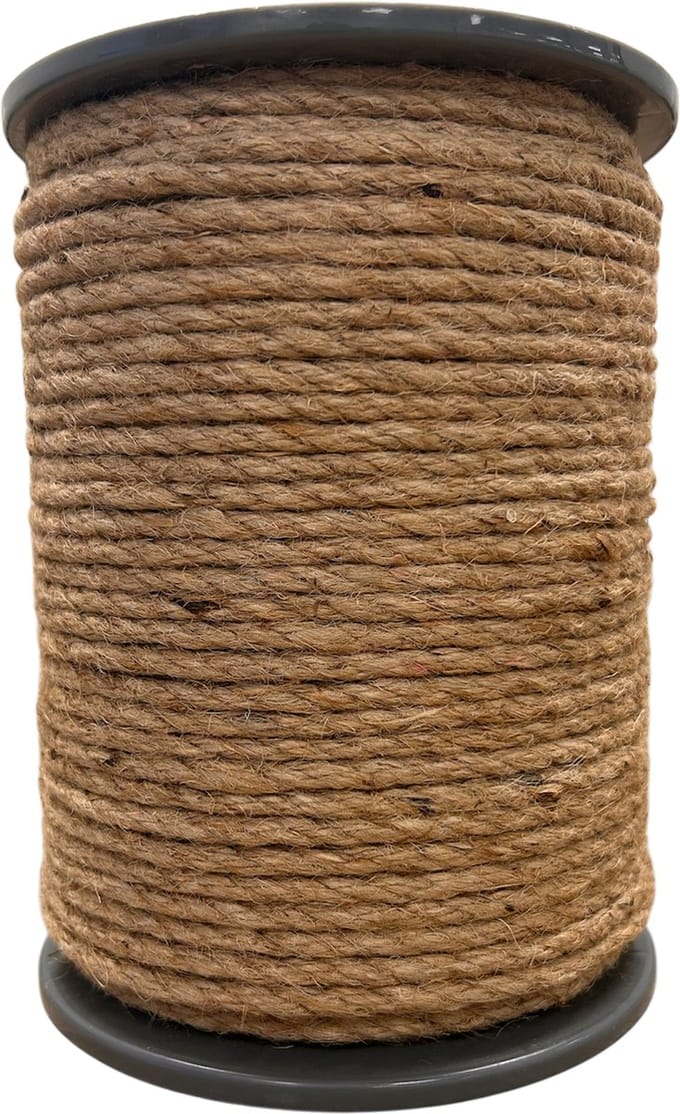 Jute Naturel – 100 meter – 4 mm – Touw - (Raamkoord)