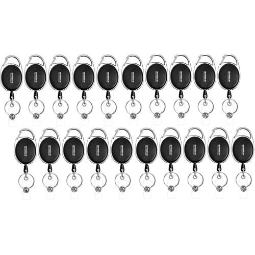 SpeaKa Professional SP-12886348 Rollerclip voor batch (l x b) 55 mm x 36 mm lus, clip 20 stuk(s)
