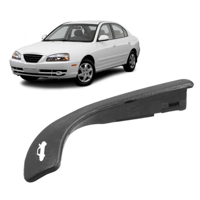 Poignée de porte de couvercle de coffre de hayon, prise confortable, résistante aux chocs, 815702D000 pour Elantra 2001 à black