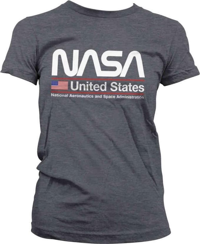 NASA Dames Tshirt -XL- United States Grijs