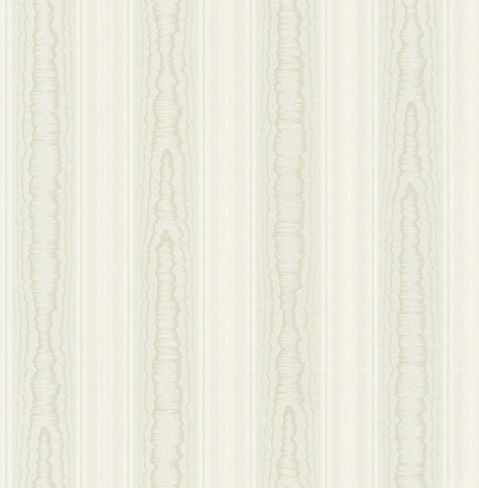 Strepen behang Profhome 765871-GU vinylbehang licht gestructureerd met strepen mat groen wit 5,33 m2