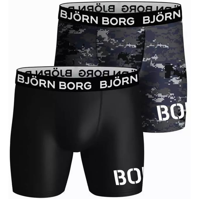 Björn Borg - Heren Onderbroeken 2-Pack Performance Boxers - Multi - Maat S