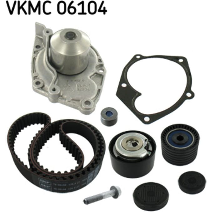 Waterpomp+distributieriem set SKF VKMC 06104
