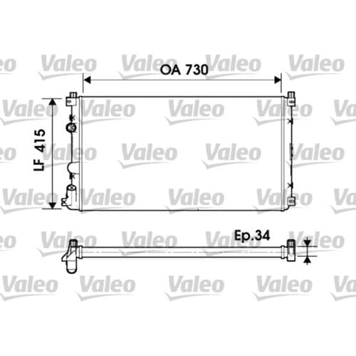 Radiator, motorkoeling VALEO 732918