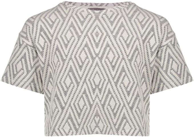 Geisha - Top jacquard black/white - Zwart - Maat 152