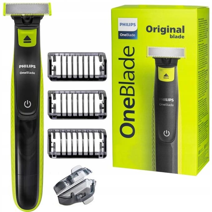 Philips OneBlade Face QP2724/10 - Baardtrimmer - Trimmer, Scheerapparaat en Styler in 1 - 3 Trim-opz