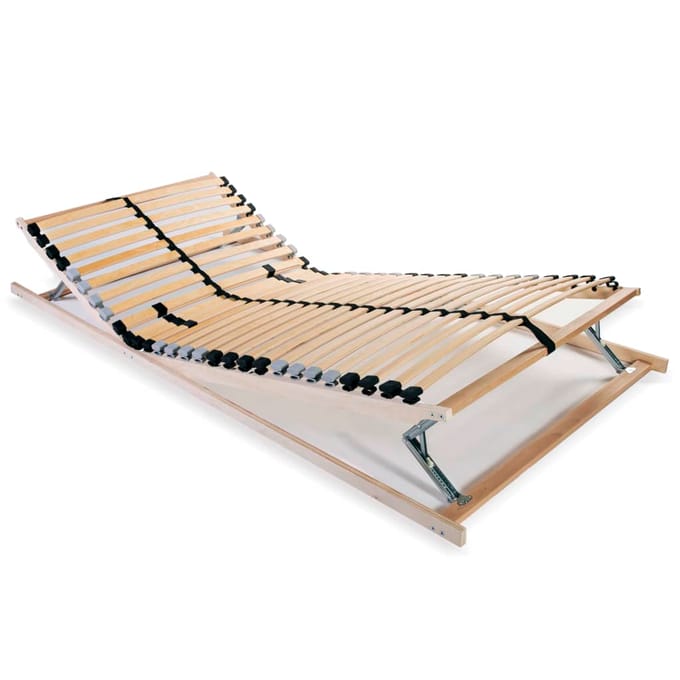 vidaXL - Lattenbodem - met - 28 - latten - 7 - zones - 90x200 - cm
