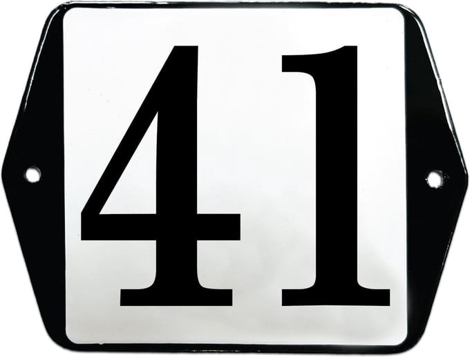 Emaille huisummer model oor - 41