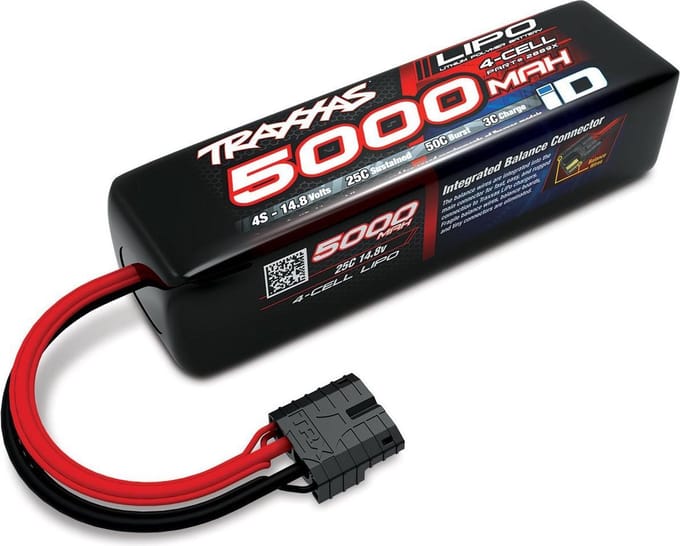 Traxxas 5000mAh 14.8v 4-cellige 25C LiPo-batterij