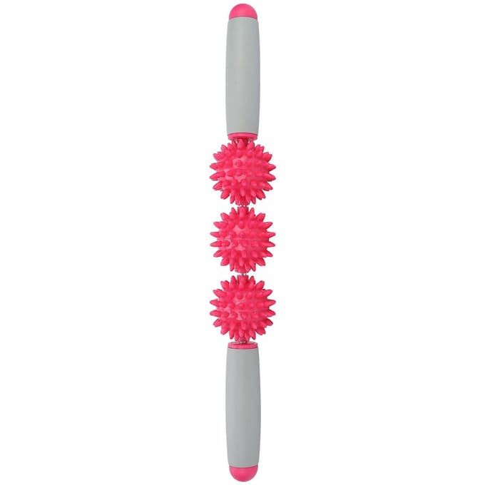 3 Ballen Spier Massage Roller Yoga Stok Lichaamsmassage Ontspanning Spier Roller StokZwart rozerode kleur