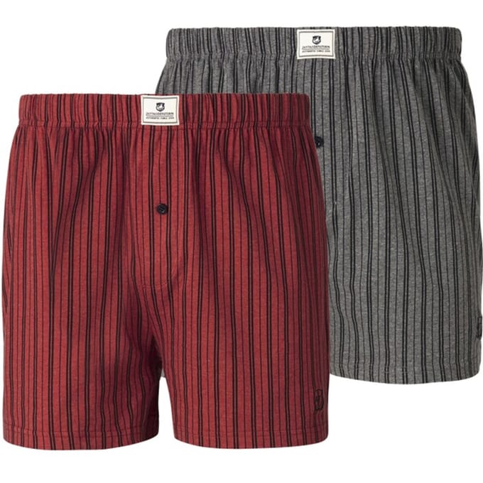 Jan Vanderstorm herren Boxershorts, Set Van 2 - 07 - rood