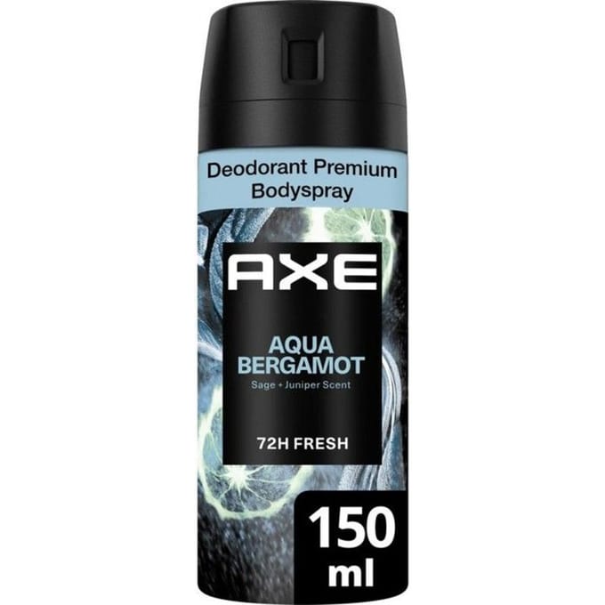 Deodorantspray - AXE - Aqua Bergamot - 150 ml - Prestige Parfum - Antitranspirant
