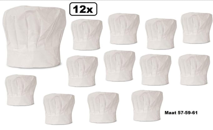 12x Koksmuts wit