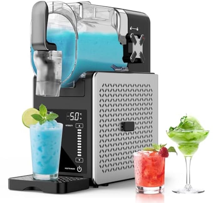 Slush-machine 2,5L - LED-display, 6 programma's voor margaritas, frappes en milkshakes