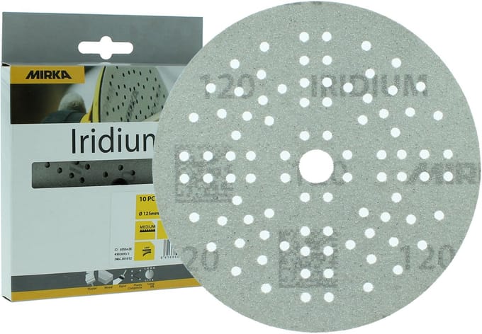 MIRKA Iridium 125mm P 80 - 10 stuks blister