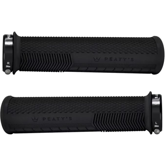 Peaty´s Monarch Knurl Thin Handvatten Zwart 138 mm