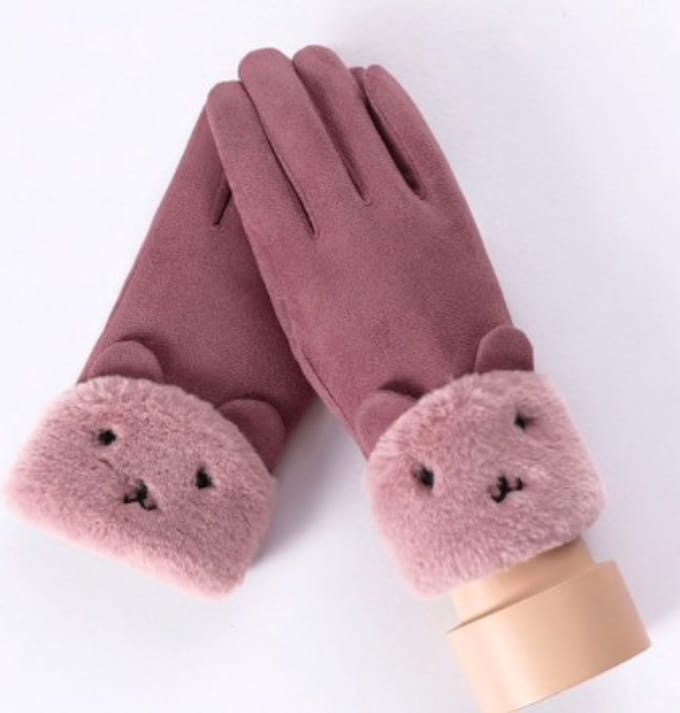 Hidzo Dames Handschoenen Lila Maat S/M