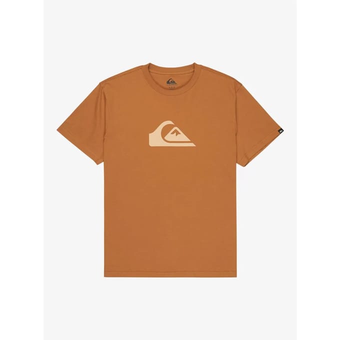 Quiksilver Evo Comp Logo T-shirt Met Korte Mouwen Bruin S Man