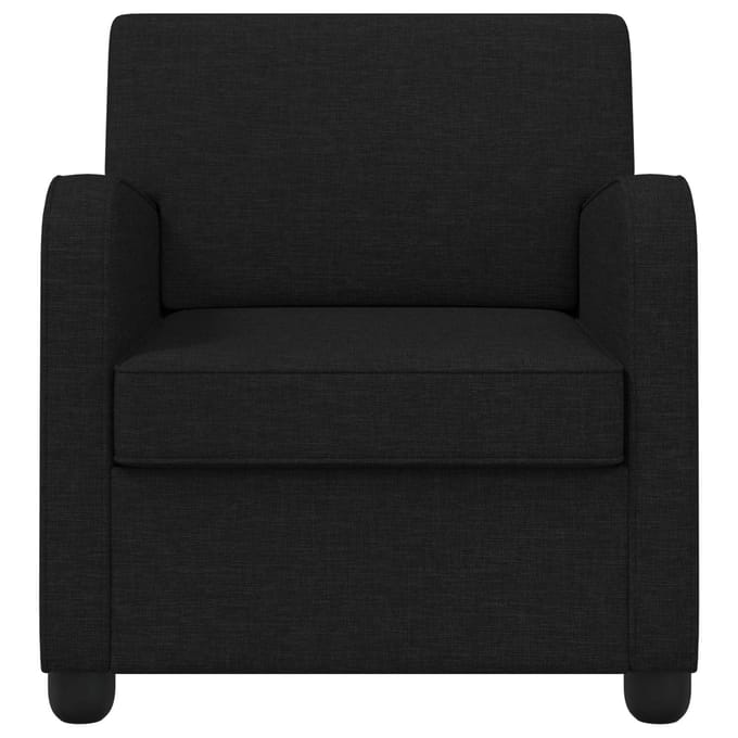 vidaXL - Fauteuil - Zwart - Stof