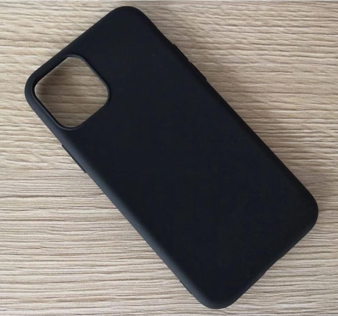 MM&A Soft TPU Backcover Hoesje geschikt voor Apple iPhone 12/12 Pro Zwart