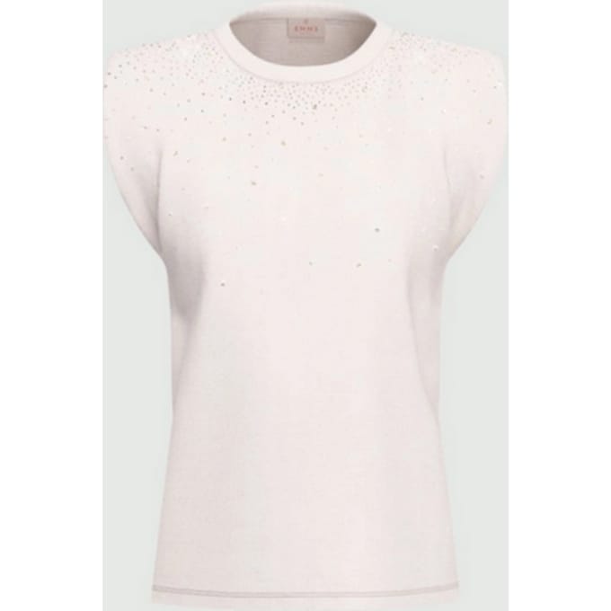 T-shirt smanicata donna bianco