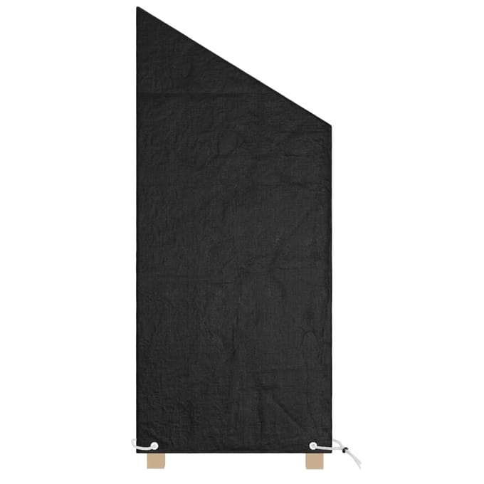 vidaXL - Tuinstoelhoezen - 2 - st - met - 8 - oogjes - 65x65x110/150 - cm - polyetheen