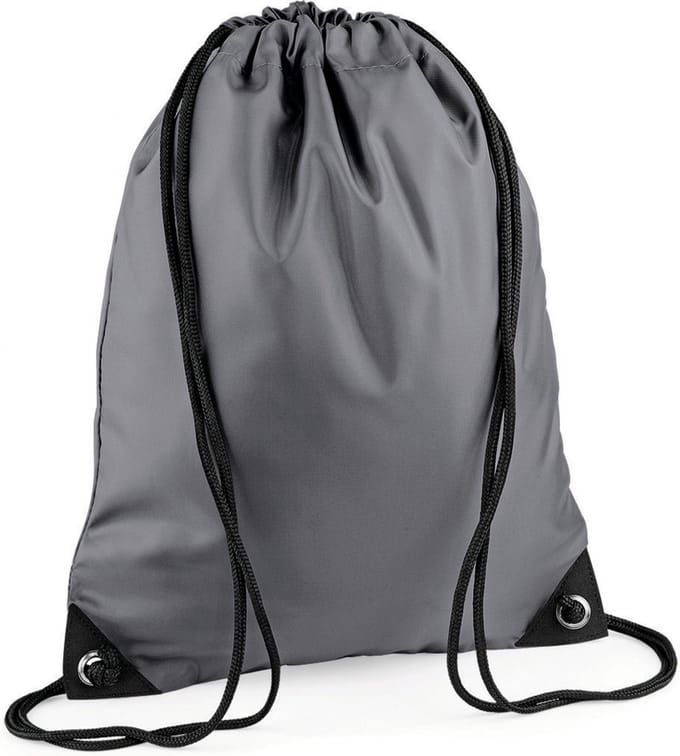 Premium Gymsac Sporttas BagBase - 11 Liter Graphite Grey
