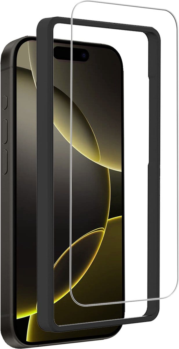 Screenprotector - Geschikt voor Apple iPhone 16 Pro Max - Met Installatie Frame - Gehard Glas - Beschermglas - Tempered Glass - Screen Protector