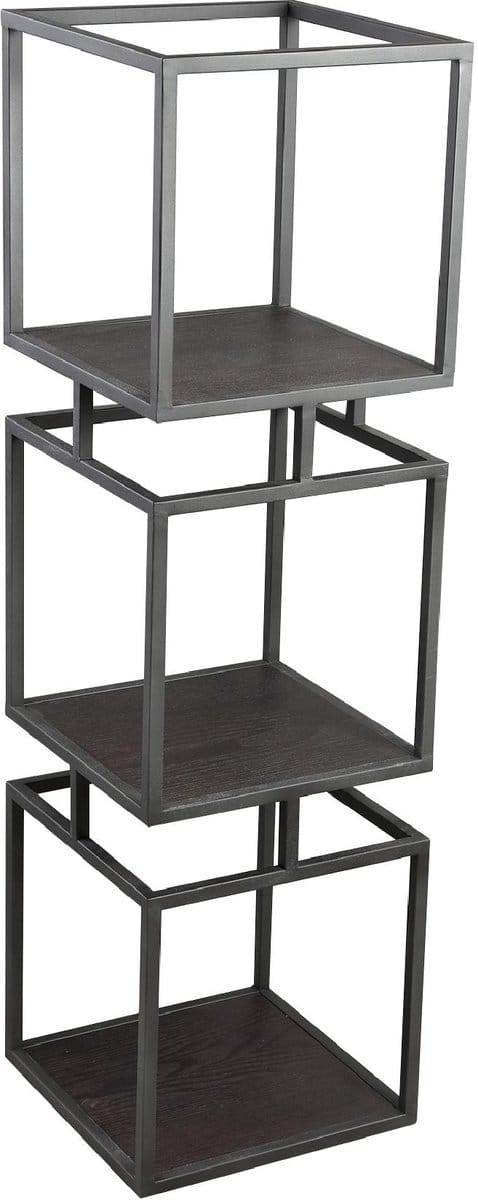 PTMD - Kast Nanci - Zwart - 33.5x33.5x115cm