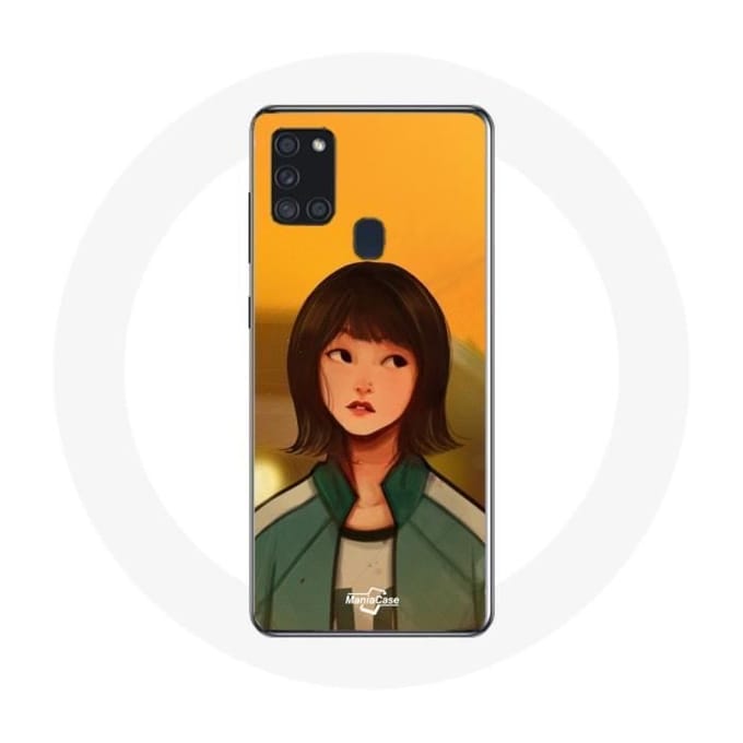 Samsung Galaxy A21S hoesje Inktvis Game Ji Yeong Nummer 240