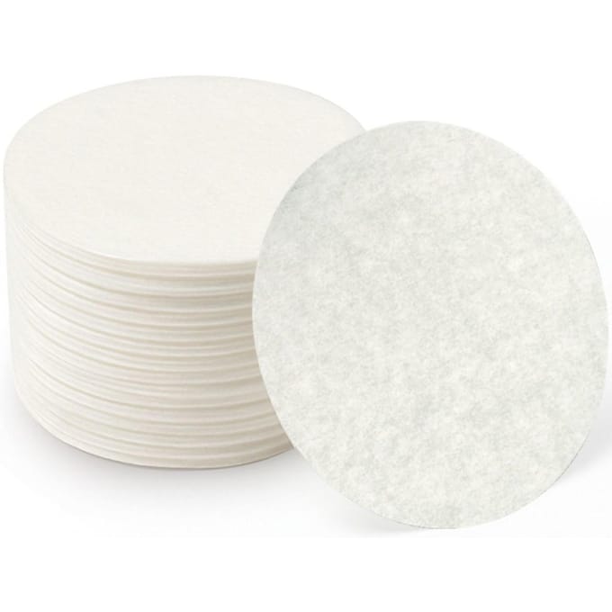 Papieren schijven voor hamburgerpers, diameter 130 mm - 911 stuks.