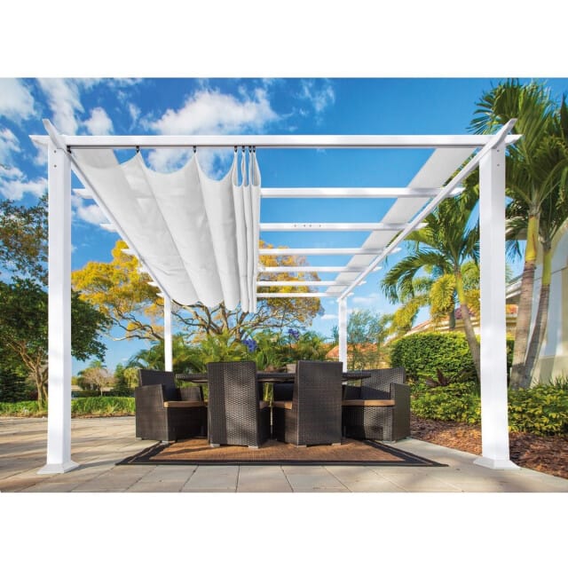 Paragon Outdoor Florida - Aluminium Pergola ST02002 - 350x350 cm - Wit
