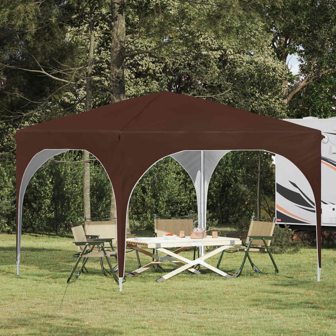 vidaXL - Pop-up - Feesttent - 290 - x - 290 - x - 245 - cm - Bruin
