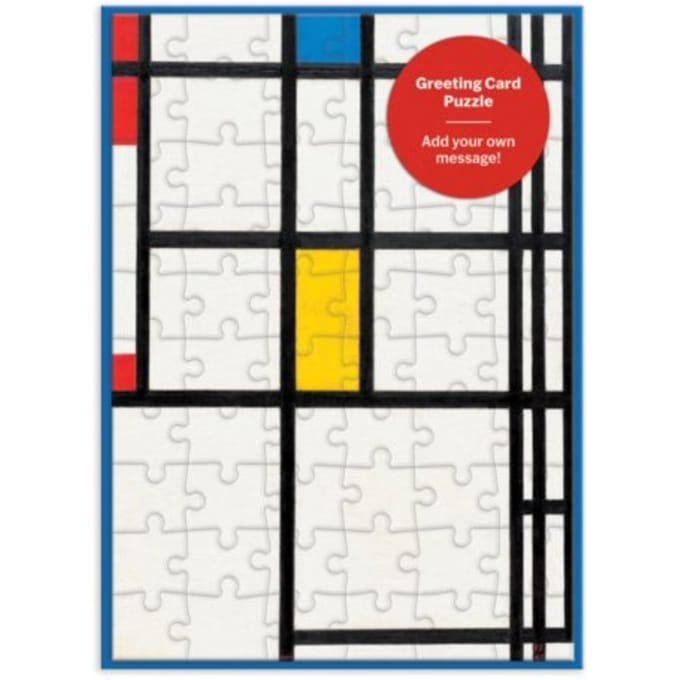Moma Mondrian Greeting Card Puzzle - Piet Mondiran