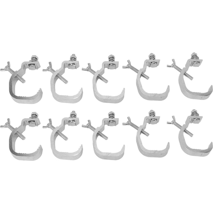 10 STUKS Podiumlichtklem 77lb Trussklem Aluminiumlegering Moeiteloze Installatie Past op 30 tot 52mm Buitendiameter Pijp white