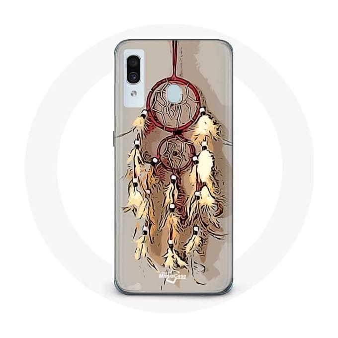 Coque - Samsung - Galaxy A20 - Attrape Rêve - Marron - Souple marron