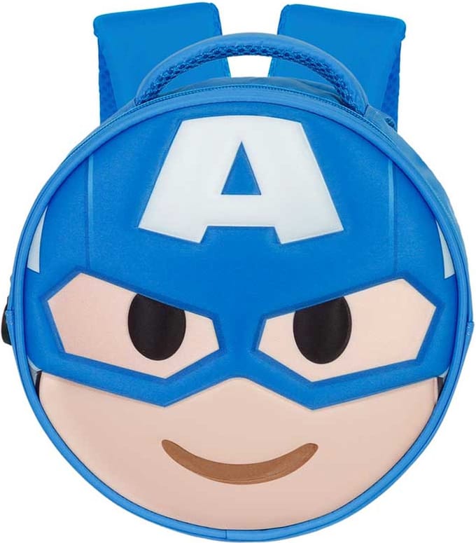 Karactermania - Marvel - Captain America - Send-Emoji Rugzak - Backpack - Blauw