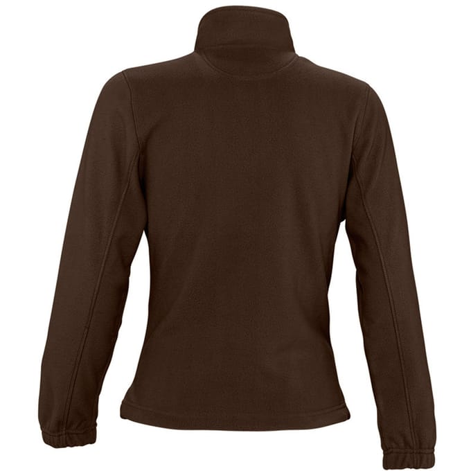 SOLS Dames/dames North Full Zip Fleece Jacket (Donkere chocolade)