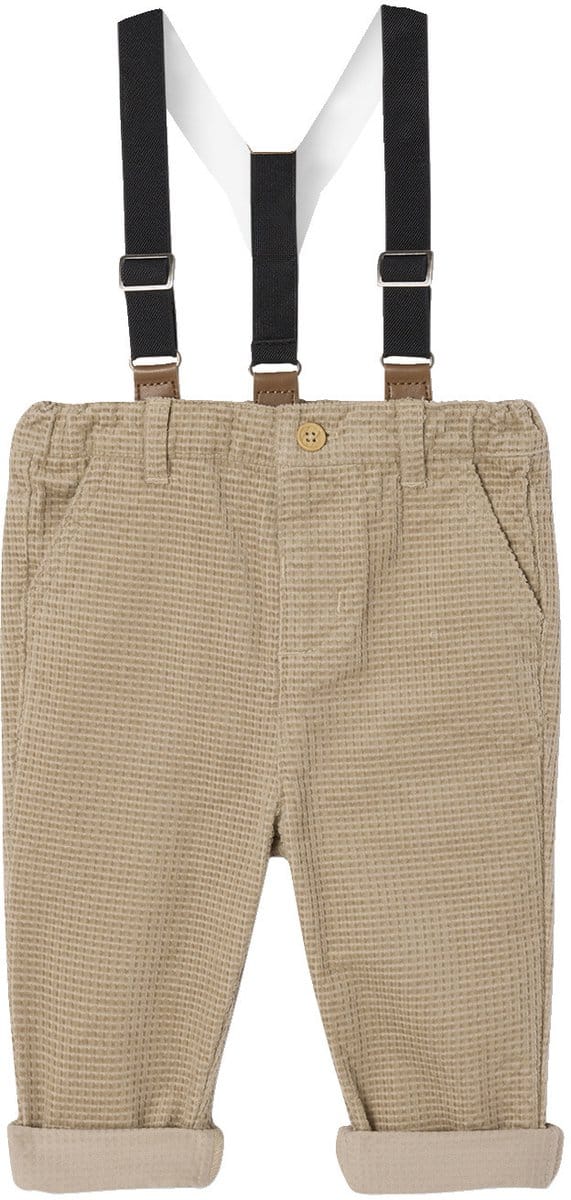 Vertbaudet Babybroek in fluweel / velours met afneembare bretels