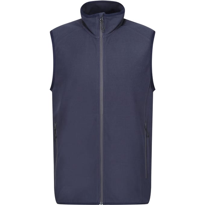 Regatta Heren Navigate Fleece Gilet (Marine/Seal Grijs)