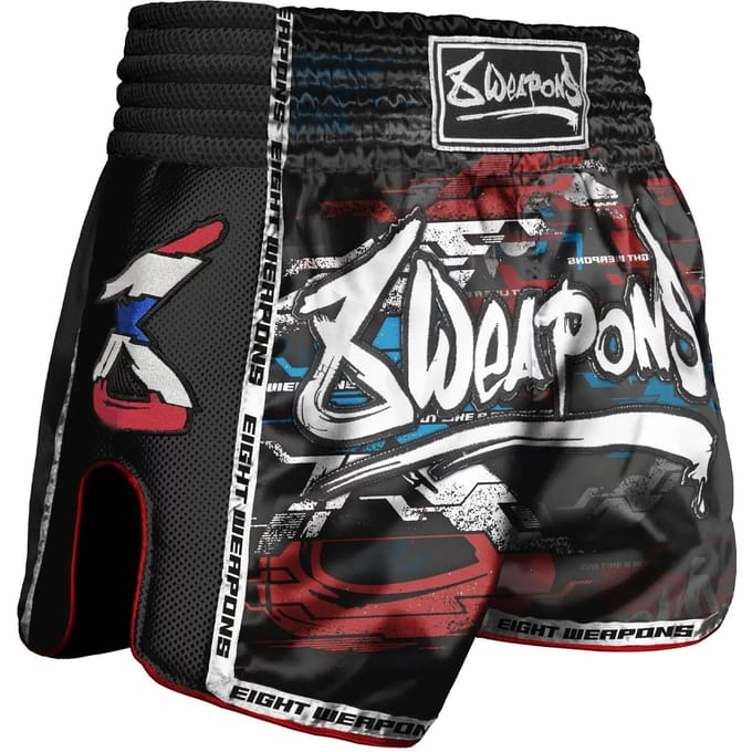 Thaise boksbroek 8 Weapons Cut like a blade black 2.0