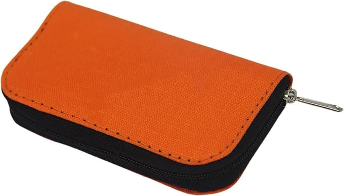 Geheugenkaarthouder - Kaart organizer - Digitale opslag - 22 sleuven waterdicht - 11 x 6.5 x 2 cm - Grijs