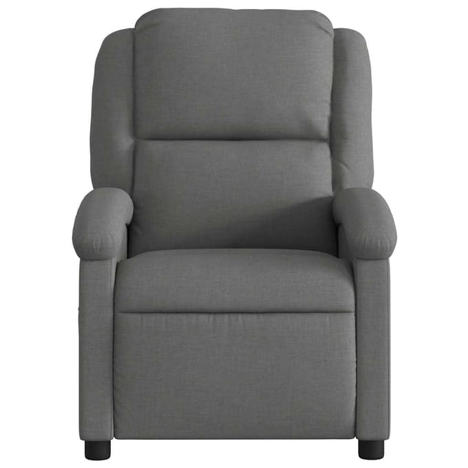 Vidaxl Klapfauteuil, Donkergrijs, Bekleed met Stof