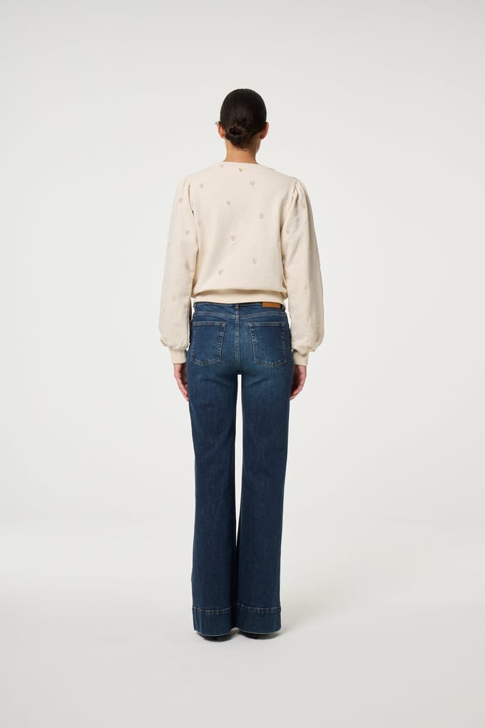Fabienne Chapot Dina Sweater Oatmeal Melange Maat: S | Sweaters Outlet | Dames | Beige