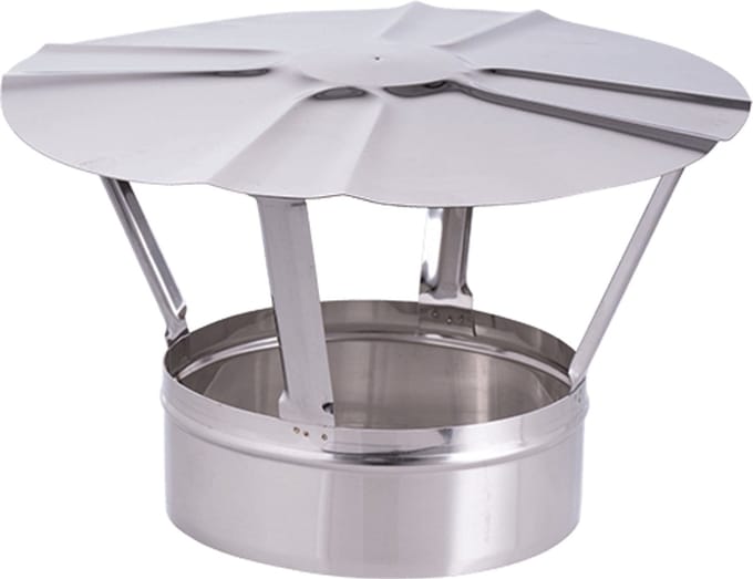 Regenkap RVS 316L Ø180mm