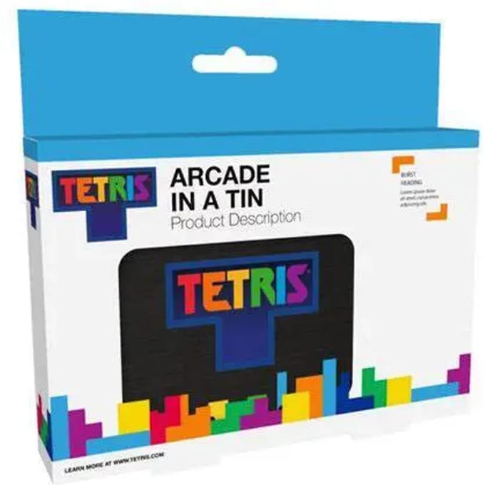 Draagbare spelconsole Fizz Creations Tetris Arcade In A Tin