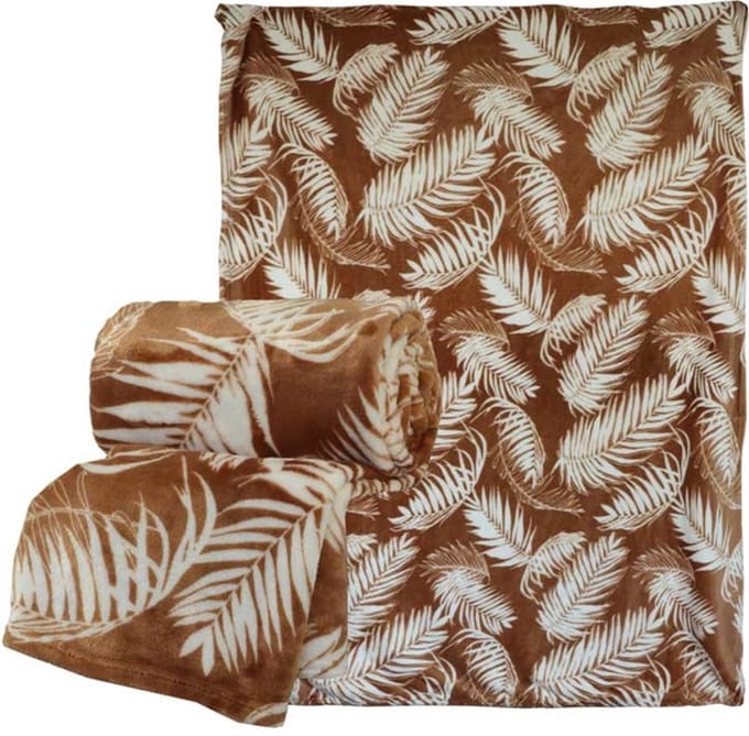 D- Unique Living | Plaid Fien 150x200cm coconut