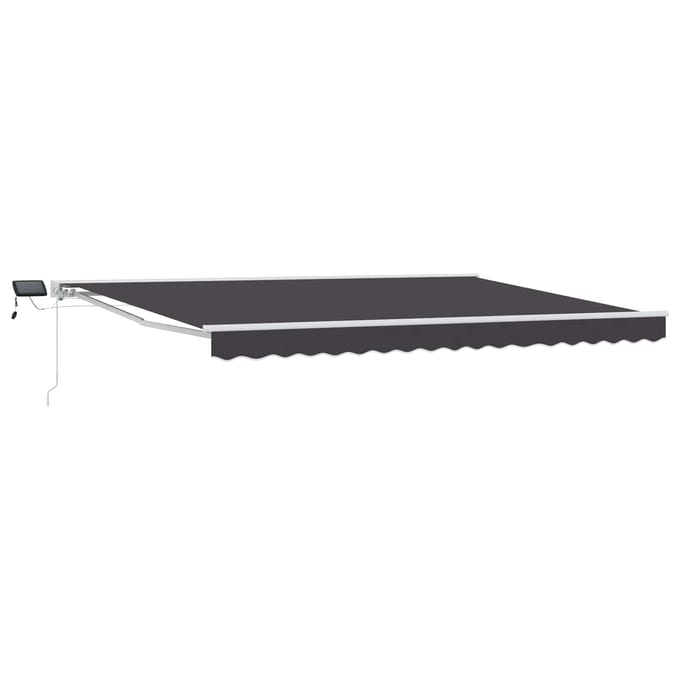 vidaXL - Handbediende - luifel - met - LED's - 4,5 - × - 3,5 - m